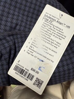 lululemon athletica Align Crop 23" Leggings - Dark Heathered Blue